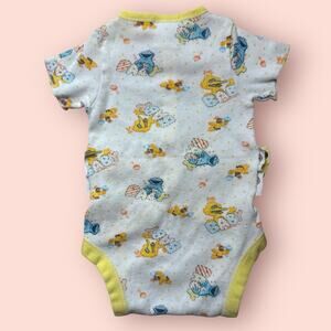 Vintage Cookie Monster Sesame Street Baby 70s 80s Bodysuit 0-3 Months Big Bird